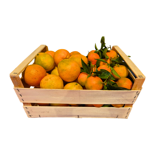 Vendita Confezione Mista di Arance Navel e Clementine Pugliesi IGP del Golfo di Taranto - Confezione da 14 kg (2,38 € al kg)